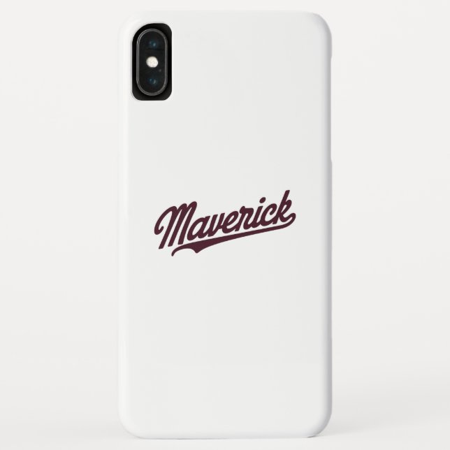 Maverick Typography Art Case-Mate iPhone Case (Back)