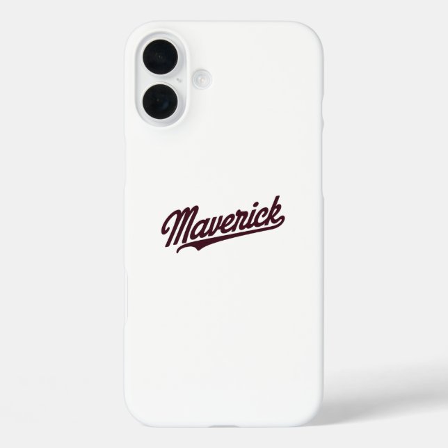 Maverick Typography  Case-Mate iPhone Case (Back)