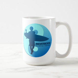 Mavericks -Half Moon Bay (Blue) Coffee Mug