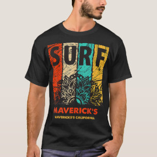 MAVERICKS Retro Surf Vintage Mandala Gift T-Shirt