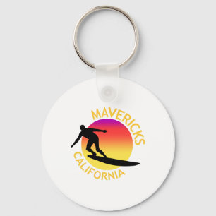 Mavericks Surfing California Vacation  Key Ring
