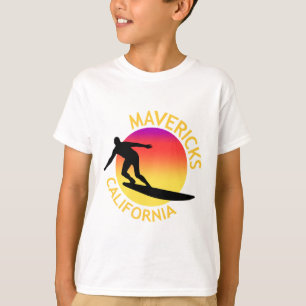 Mavericks Surfing California Vacation T-Shirt
