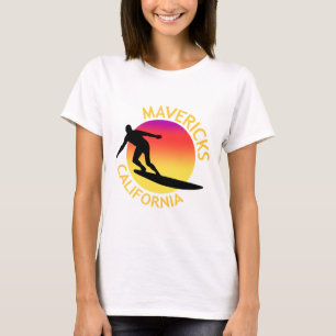 Mavericks Surfing California Vacation  T-Shirt