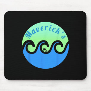 Maverick's Surfing Surf California Beaches Mouse Mat