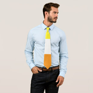 Maverique Yellow Orange White Striped LGBT Tie