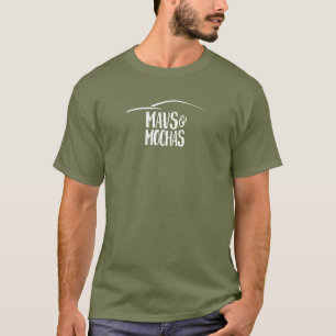 Mavs & Mochas dark centred text/cup logo t-shirt