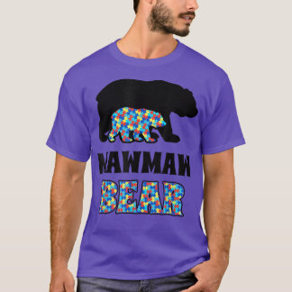 Mawmaw Bear Autism Awareness  T-Shirt