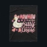 Mawmaw Goose On The Loose Funny Birthday Matching  Fleece Blanket<br><div class="desc">Mawmaw Goose On The Loose Funny Birthday Matching Family</div>