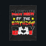 Mawmaw Of The Birthday Boy Shirt Matching Grandson Fleece Blanket<br><div class="desc">Mawmaw Of The Birthday Boy Shirt Matching Grandson Family</div>