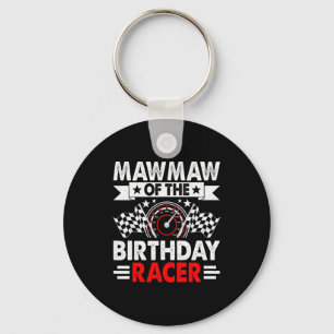 Mawmaw Of The Birthday Racer Race Car Party Family Key Ring