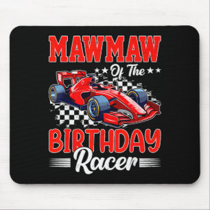 Mawmaw Of The Birthday Racer Race Car Party Family Mouse Mat