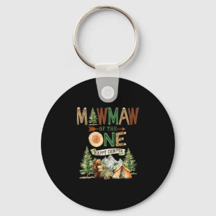 Mawmaw of the one happy camper 1st birthday key ring
