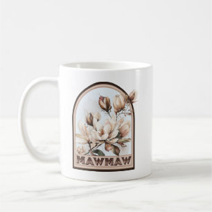Mawmaw Vintage Floral Grandmother Coffee Mug
