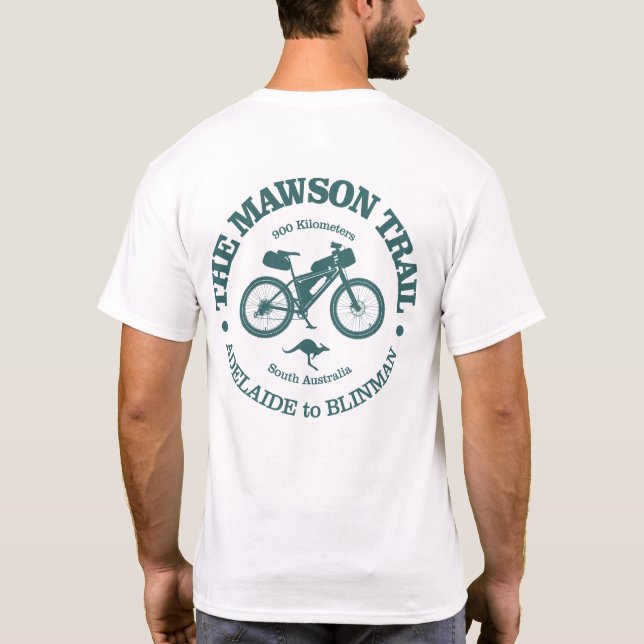 Mawson Trail (cycling) T-Shirt (Back)
