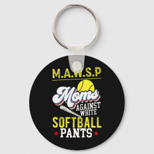 Mawsp Moms Against White Softll Pants Softll Mom Key Ring