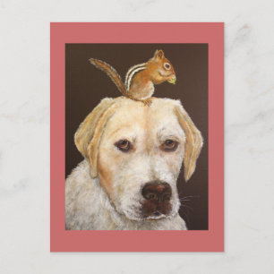 Max and Mr. Chipmunk postcard