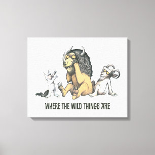 Max and the Wild Things Playing Canvas Print