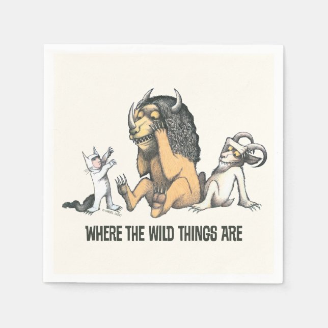 Max and the Wild Things Playing Napkin (Front)