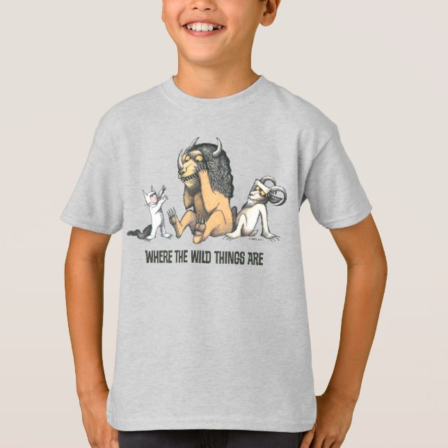 Max and the Wild Things Playing T-Shirt (Front)