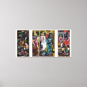 Max Beckmann - Die Akrobaten Canvas Print