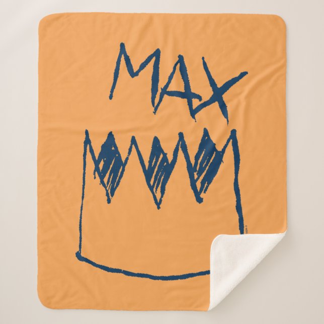 Max & Crown Sketch Sherpa Blanket (Front)