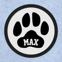 Max Dog Paw Print with Custom Name