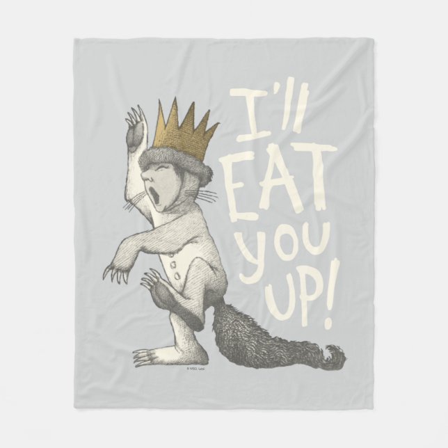 Max | I'll Eat You Up! Fleece Blanket (Front)