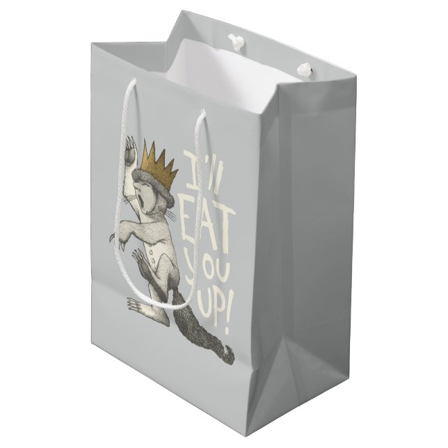 Max | I'll Eat You Up! Medium Gift Bag (Front Angled)