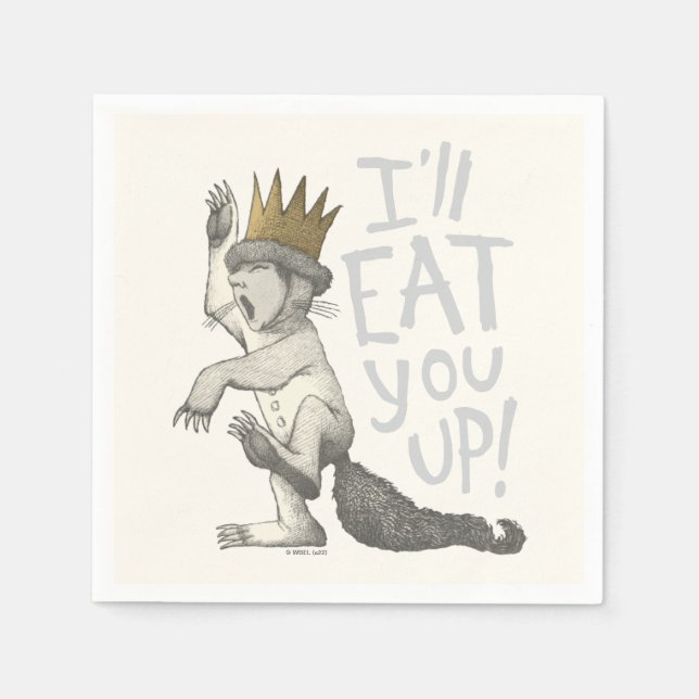 Max | I'll Eat You Up! Napkin (Front)