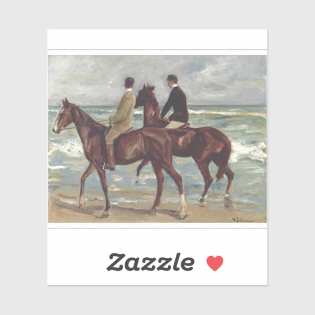 Max Liebermann: Two Riders on the Beach Art (Sheet)