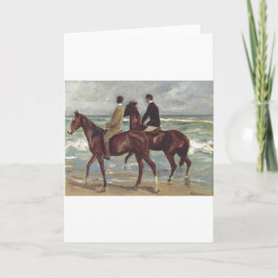 Max Liebermann: Two Riders on the Beach Art Card