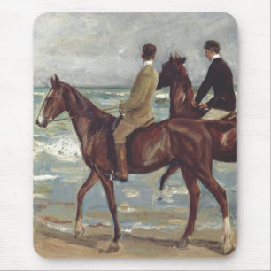 Max Liebermann: Two Riders on the Beach Art Mouse Mat