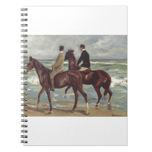 Max Liebermann: Two Riders on the Beach Art Notebook