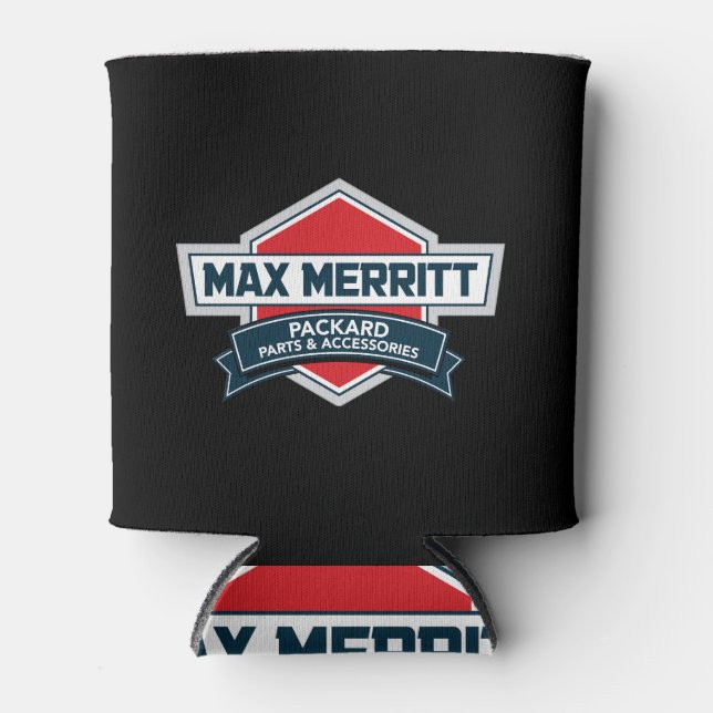 Max Merritt Auto Parts Can Cooler Standard Logo (Front)