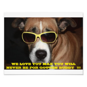 MAX REMEMBRANCE PHOTO PRINT