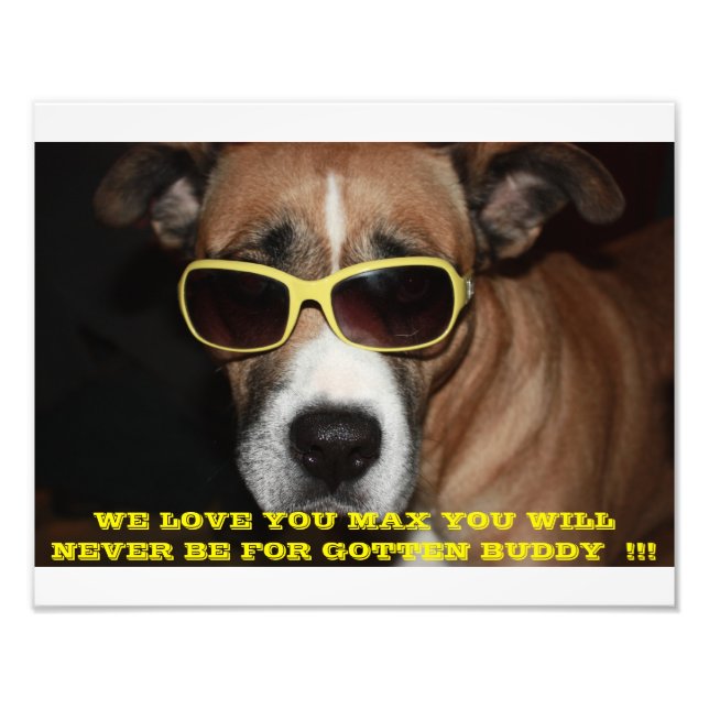 MAX REMEMBRANCE PHOTO PRINT (Front)