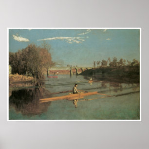 Max Schmitt in a Single Scull, 1871 Thomas Moran Poster