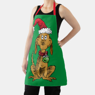 Max the Dog in Santa Hat Apron
