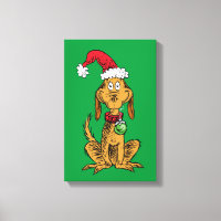 Max the Dog in Santa Hat