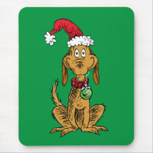 Max the Dog in Santa Hat Mouse Mat