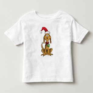 Max the Dog in Santa Hat Toddler T-Shirt