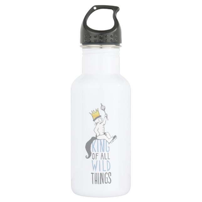 Max | The King of All Wild Things - Blue 532 Ml Water Bottle (Front)