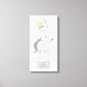 Max   The King of All Wild Things - Blue Canvas Print