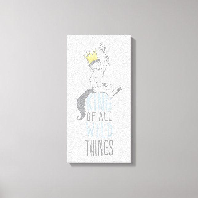 Max | The King of All Wild Things - Blue Canvas Print (Front)