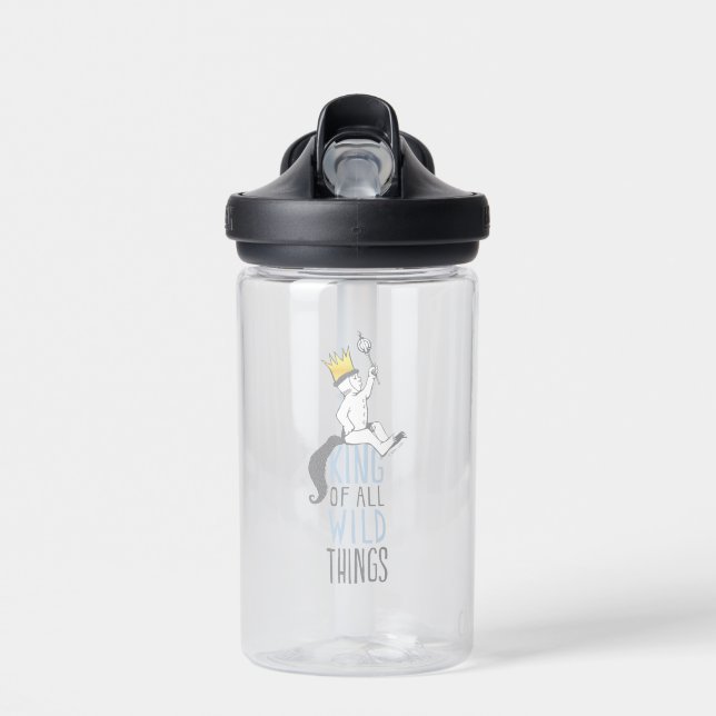 Max | The King of All Wild Things - Blue Water Bottle (Front)