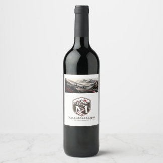 Max Travel Abroad Alpine Road Trip Wine Label