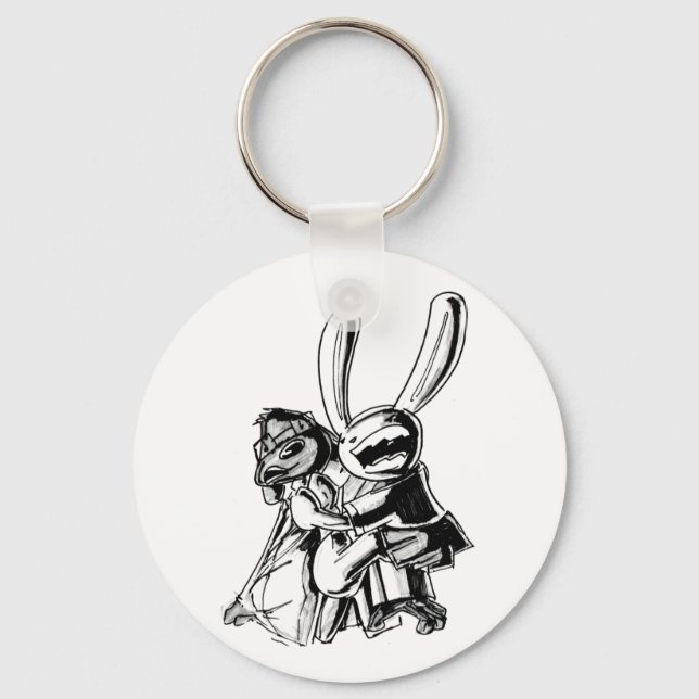 Max yells to Sam Key Ring (Front)