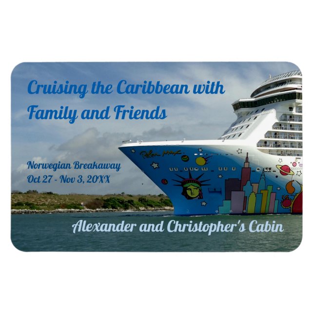 Maxed Out Bow Custom Stateroom Door Marker Magnet (Horizontal)