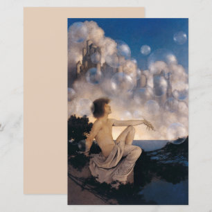 Maxfield Parrish Air Castles 1904 Vintage Fantasy 
