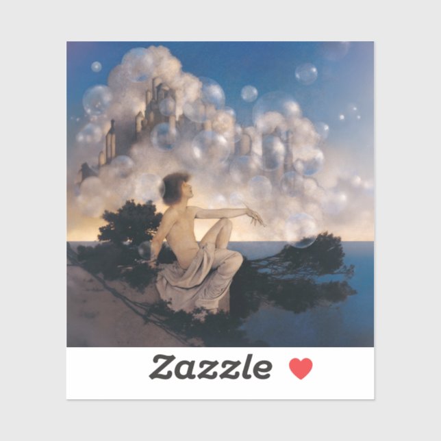 Maxfield Parrish Air Castles 1904 Vintage Fantasy  (Sheet)